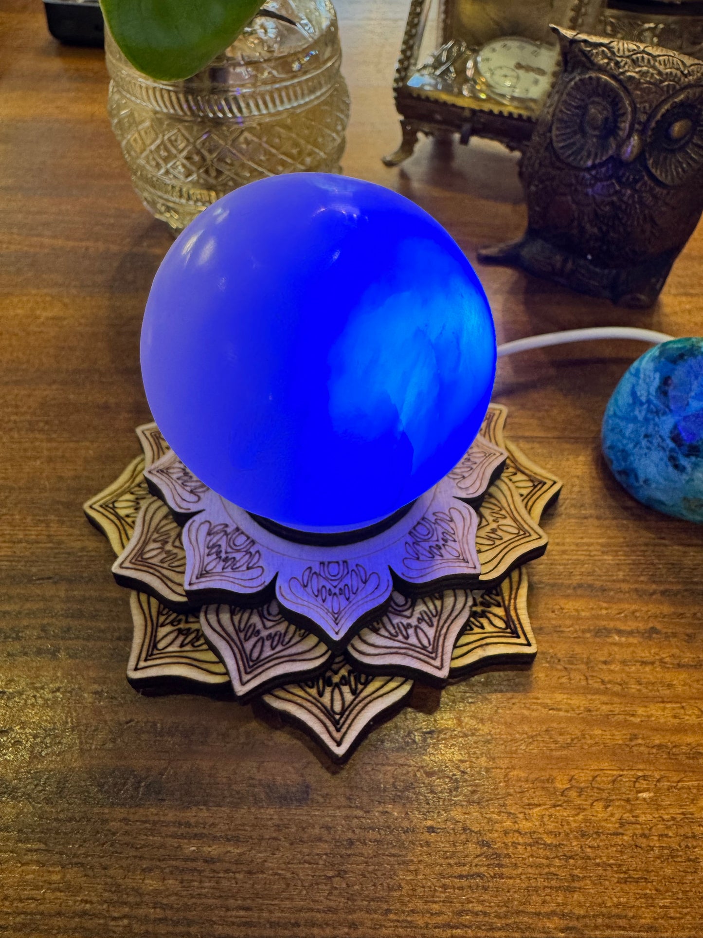 Klothållare med LED-lampa - Mandala