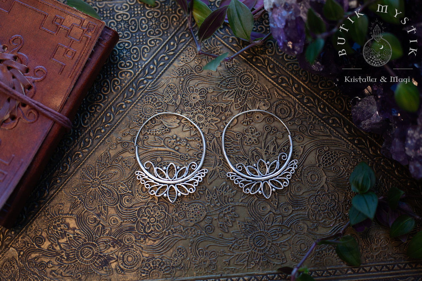 Örhängen i silver - Indian hoops