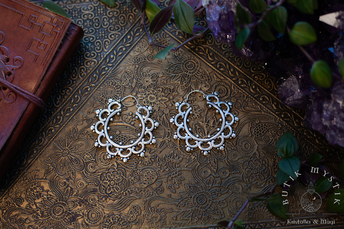 Örhängen i silver - Dot Hoops