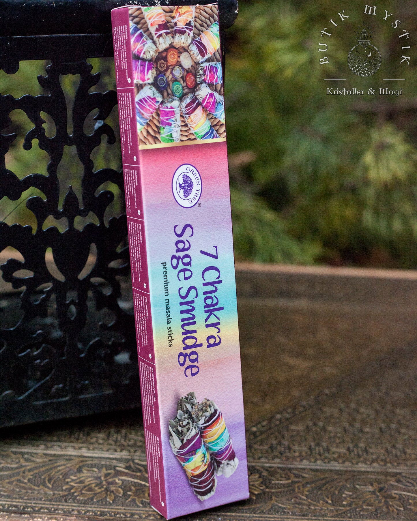 Green Tree rökelse - 7 Chakra Sage Smudge