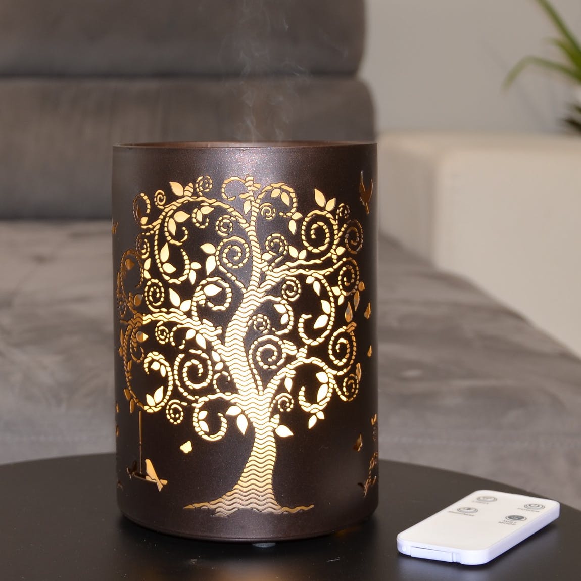 Diffuser i metall - Livets träd - Vita