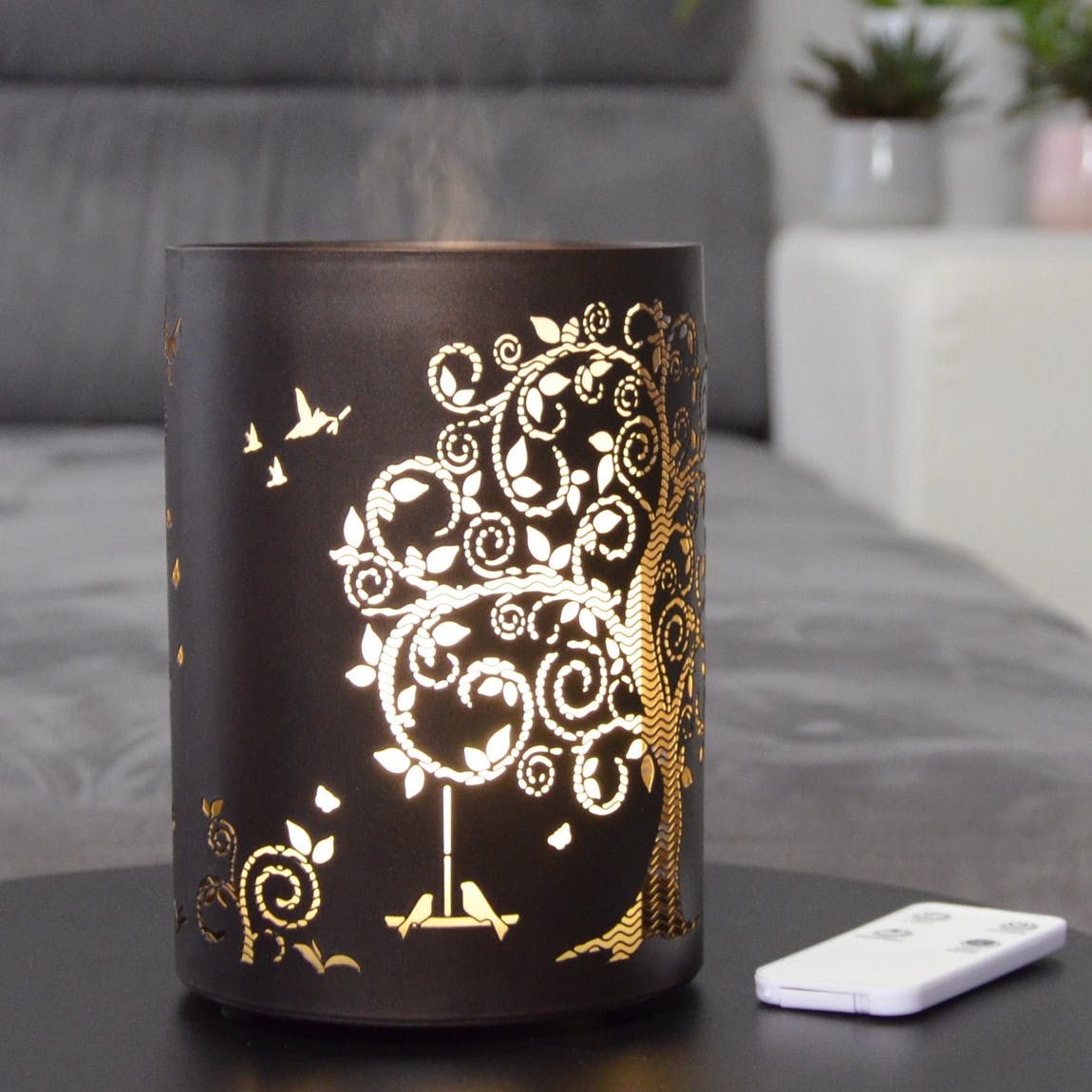 Diffuser i metall - Livets träd - Vita