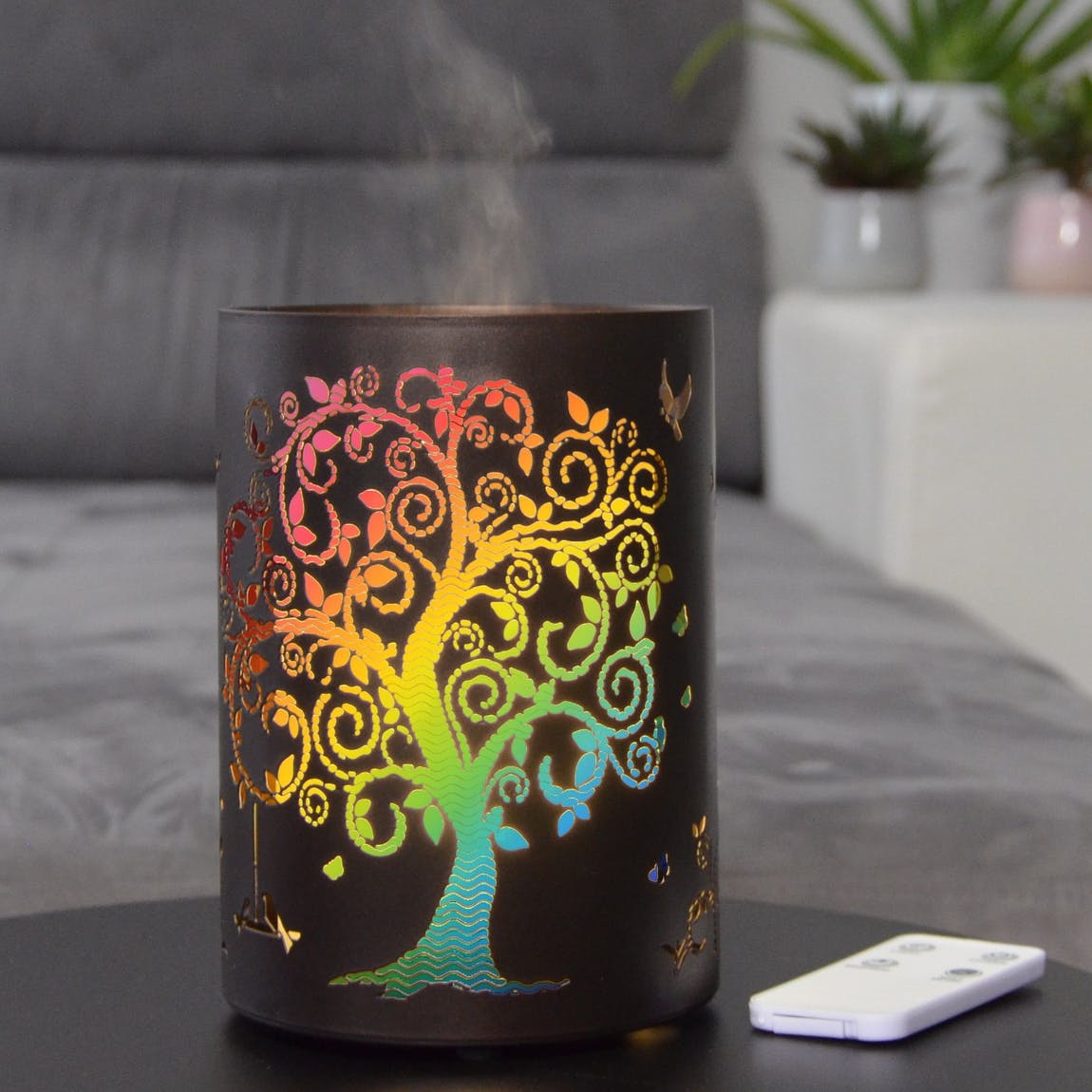 Diffuser i metall - Livets träd - Vita