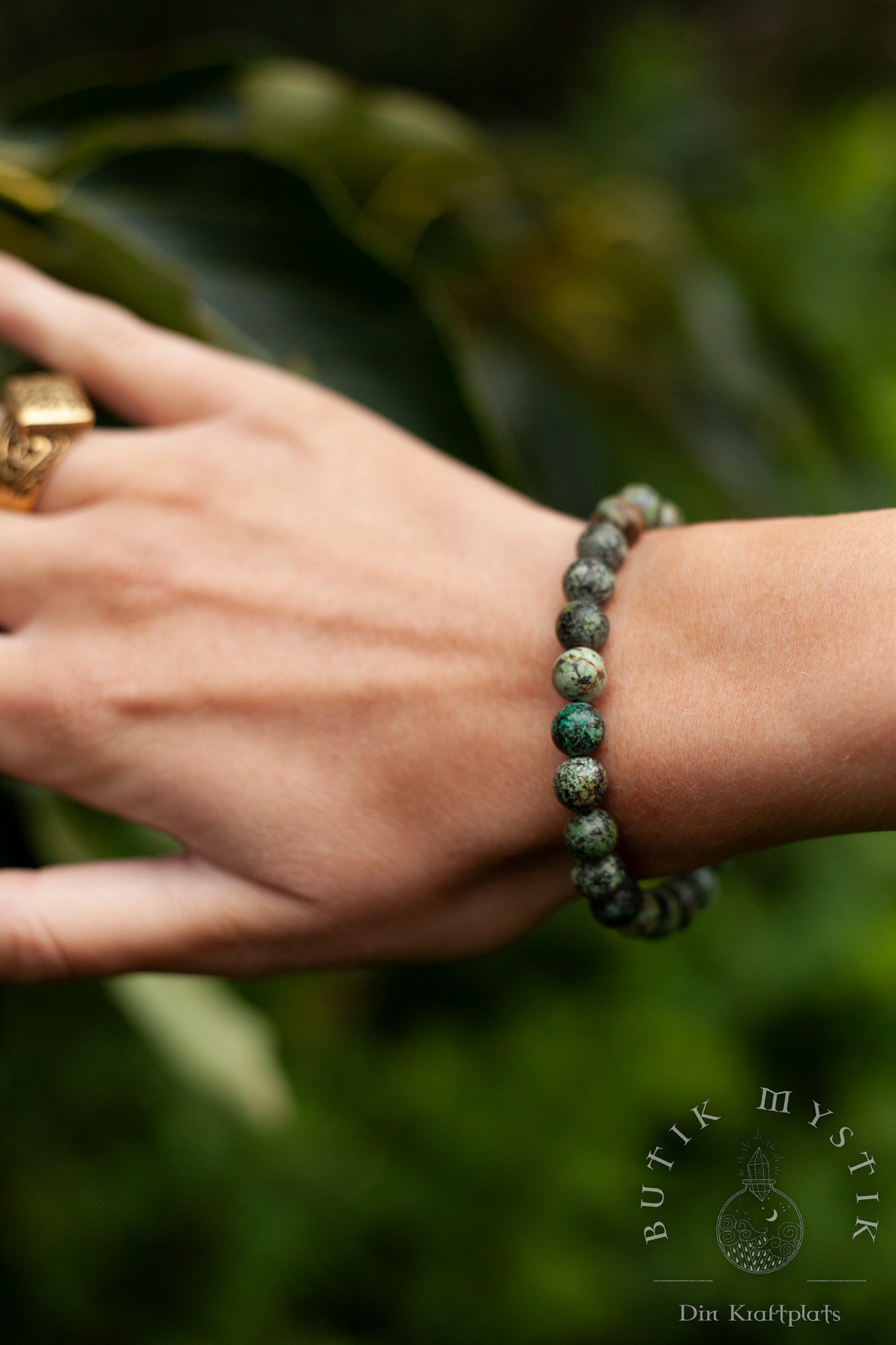 Armband i kristall - Afrikansk Turkos