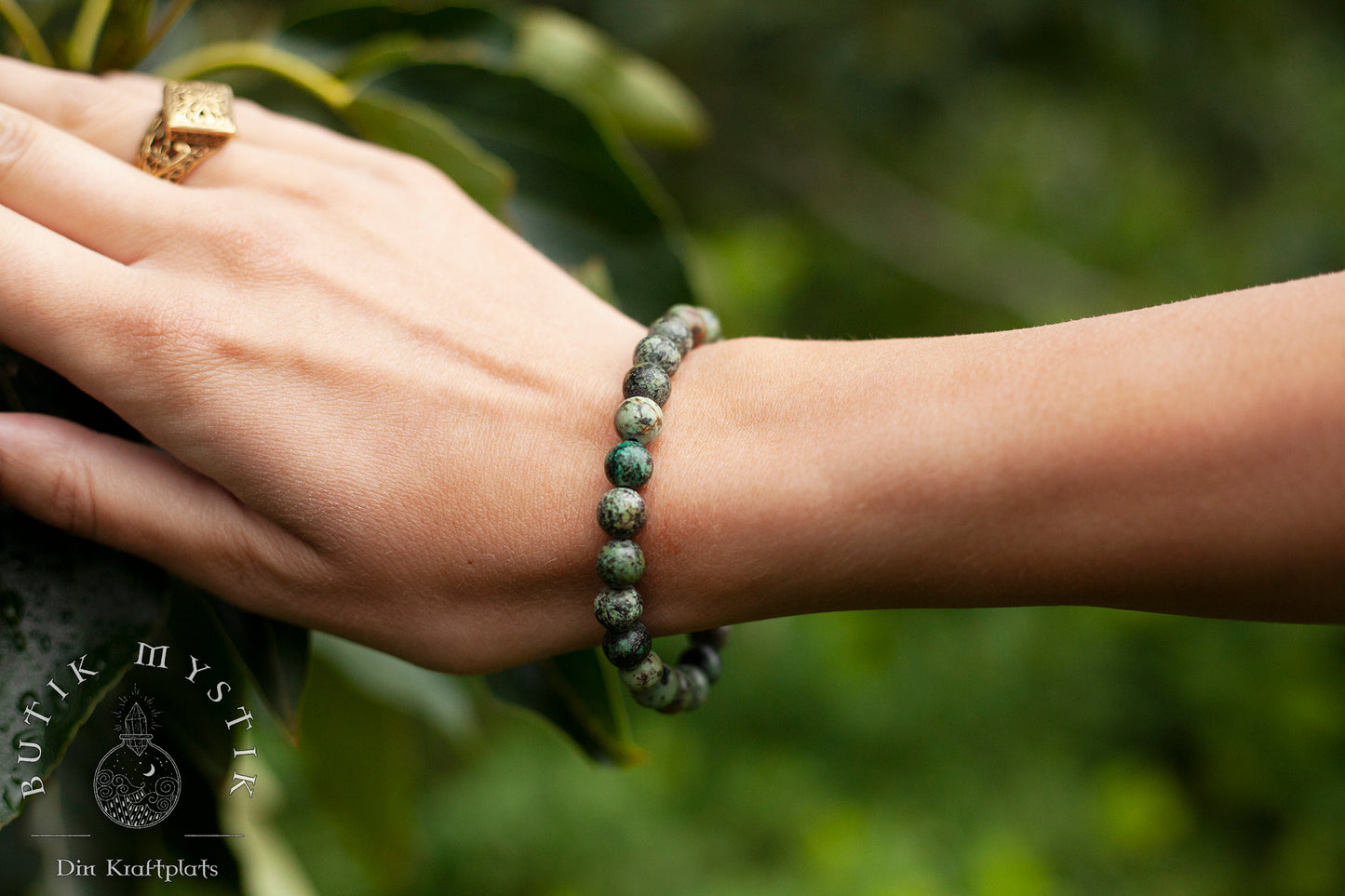 Armband i kristall - Afrikansk Turkos