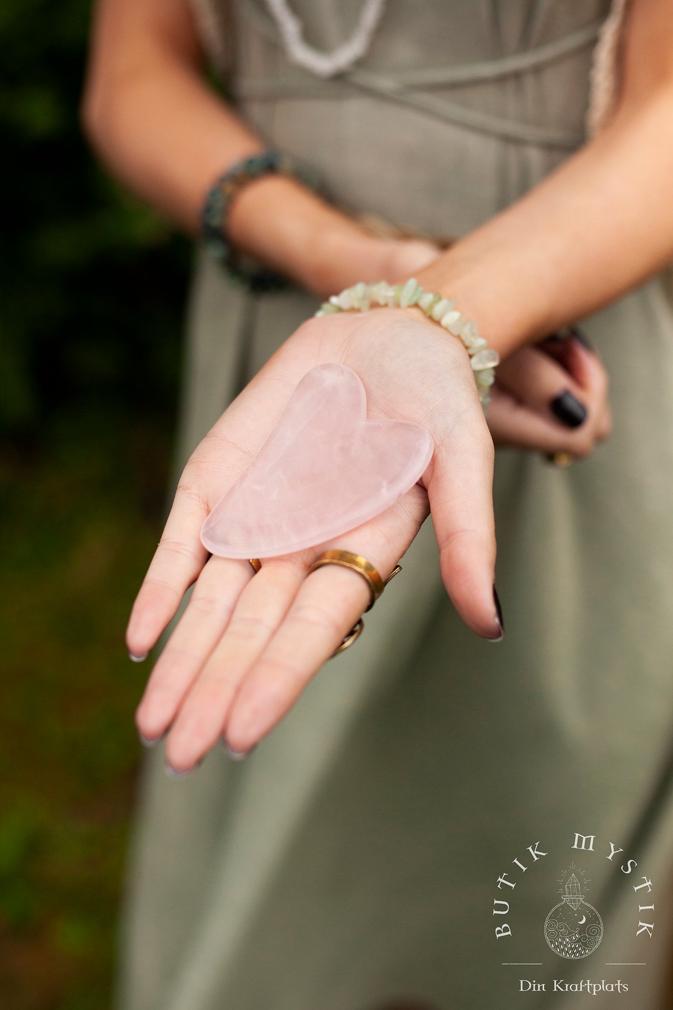 Gua Sha sten - Rosenkvarts