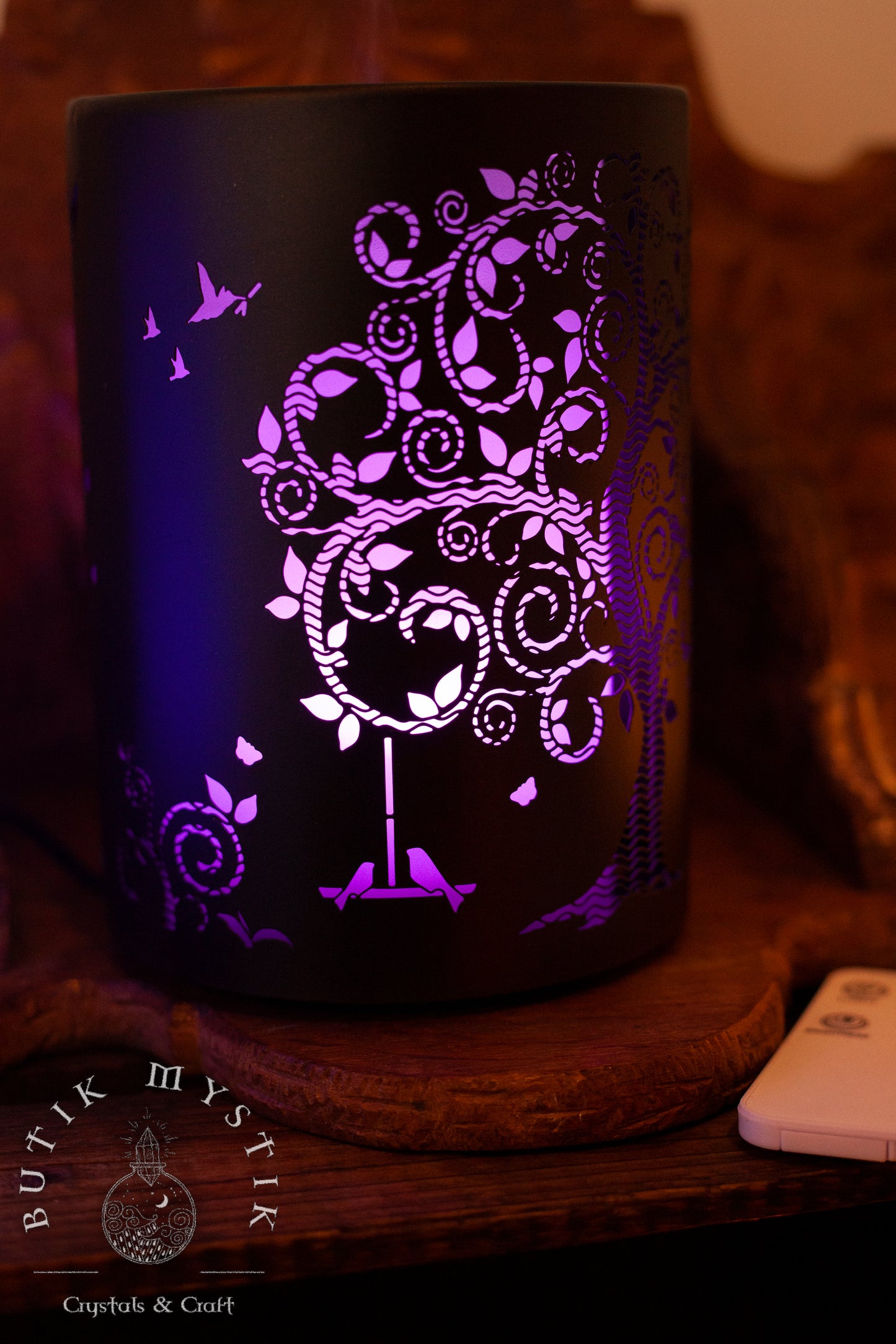 Diffuser i metall - Livets träd - Vita