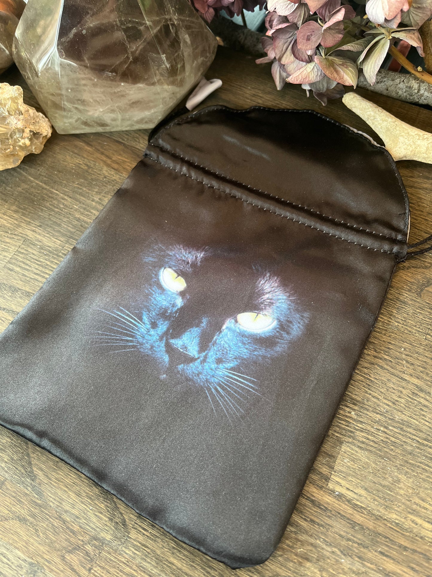 Tarotkortspåse - svart katt