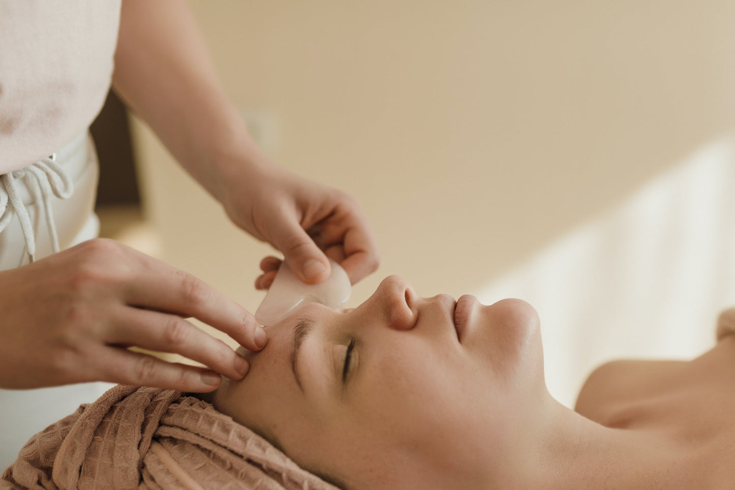 Gua Sha sten - Rosenkvarts