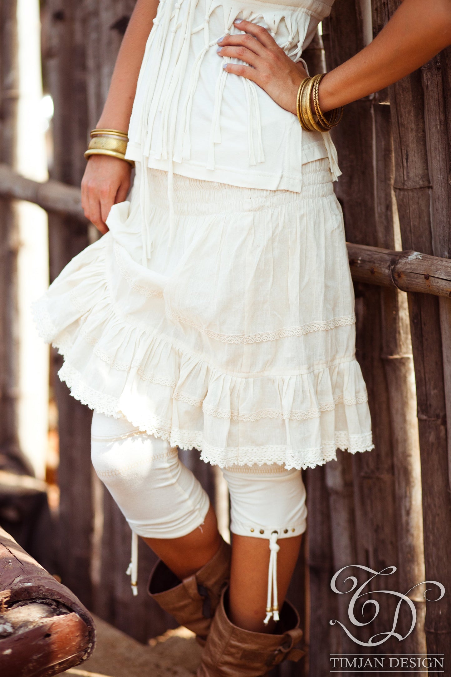 PETTICOAT SLIP SKIRT - Off white