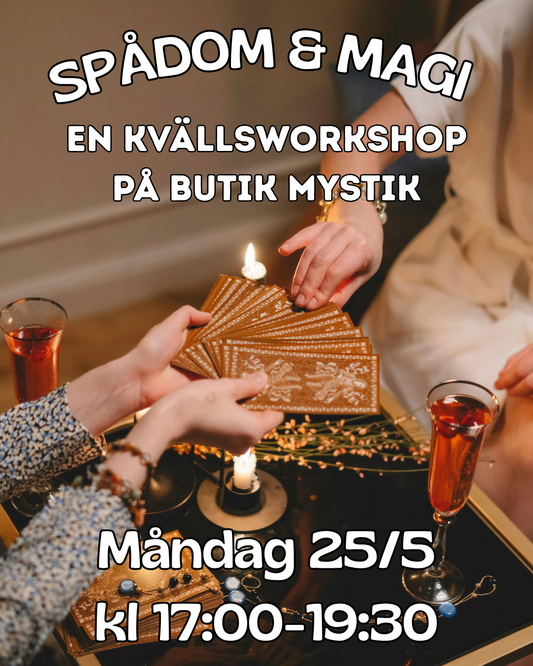 Spådomskväll på Butik Mystik 25 Maj 2026