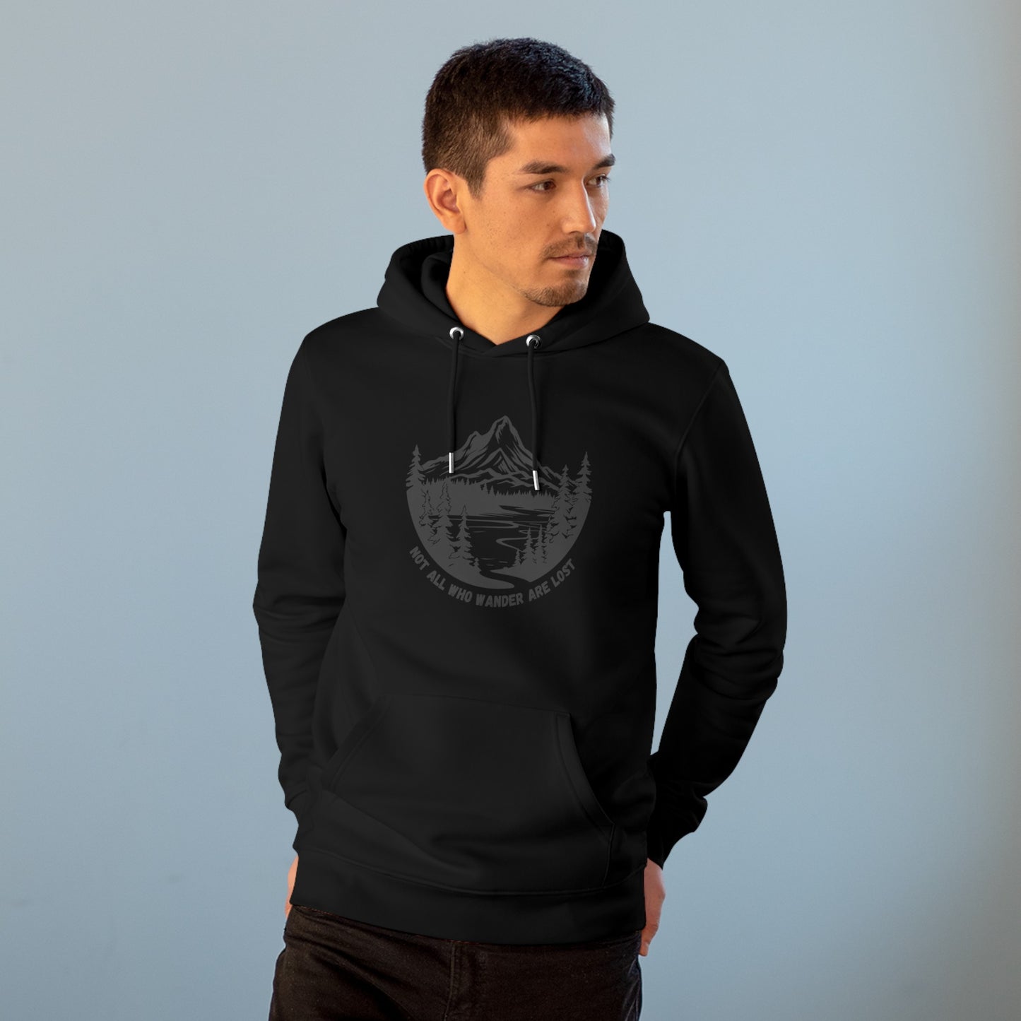 Unisex Luvtröja Hoodie - Not all who wanders are lost