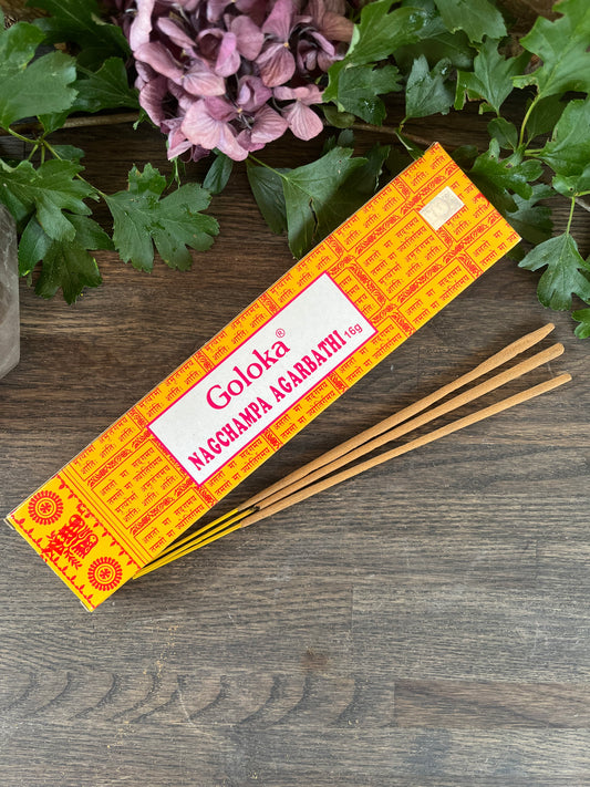 Goloka Nag Champa Agarbathi - rökelse ( satya)