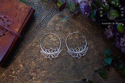 Örhängen i silver - Indian hoops