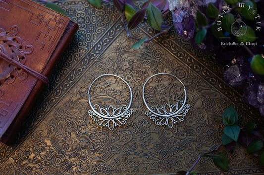 Örhängen i silver - Indian hoops
