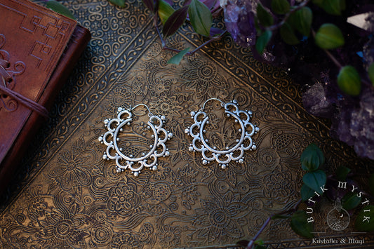 Örhängen i silver - Dot Hoops
