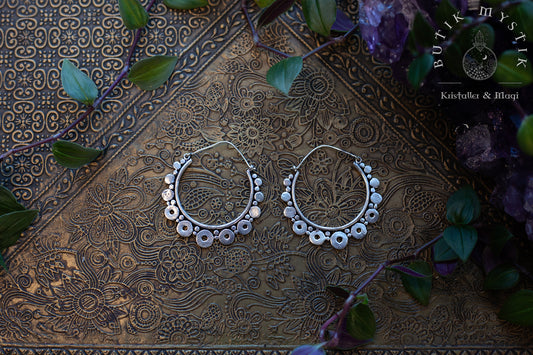 Örhängen i silver - Dot hoops