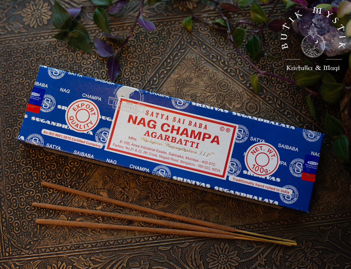 Satya rökelse - Nag Champa Storpack 100g