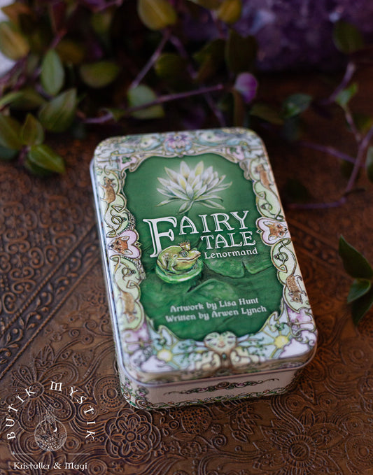 Fairy Tale Lenormand mini-kort i plåtask