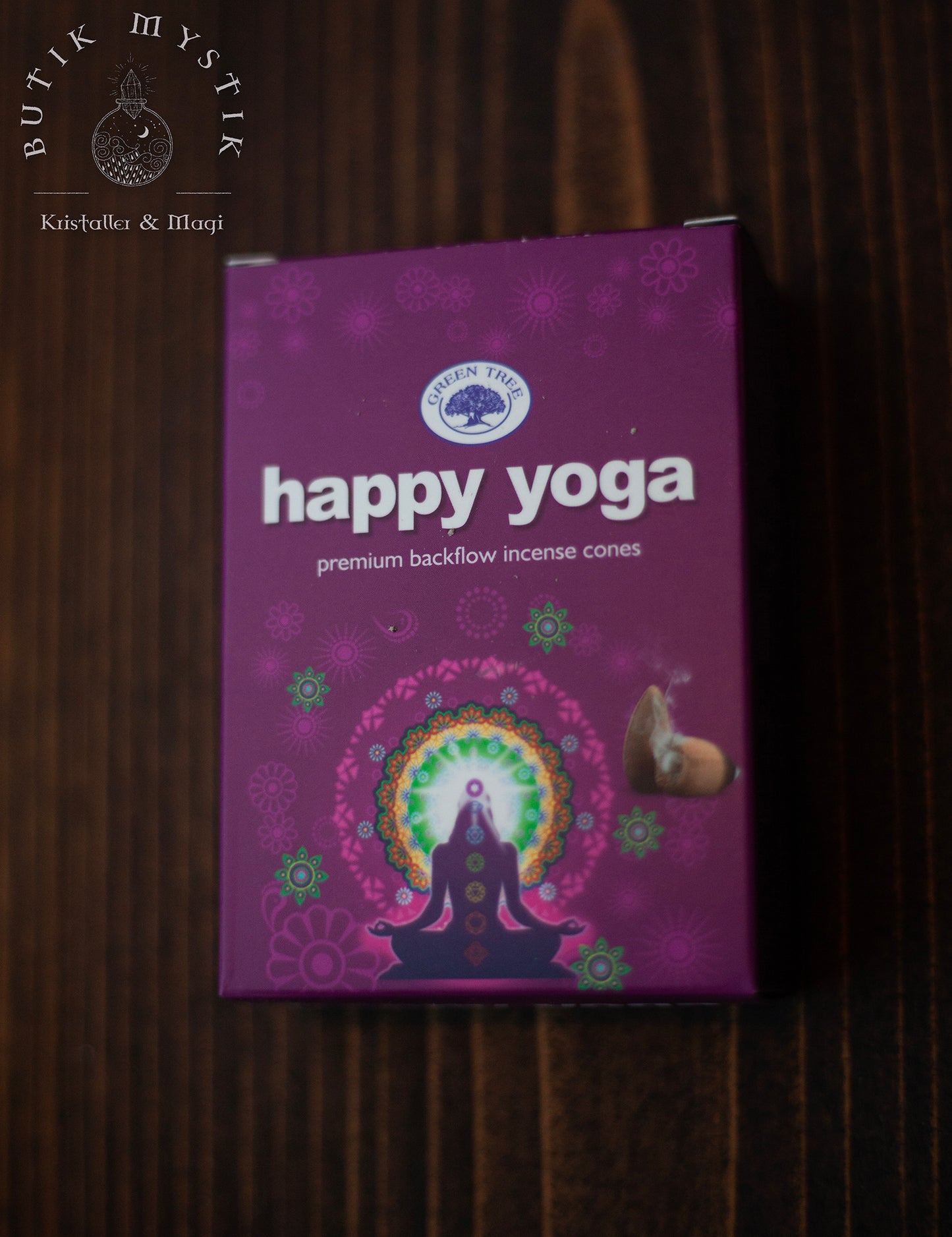 Backflow rökelsekoner - Happy Yoga