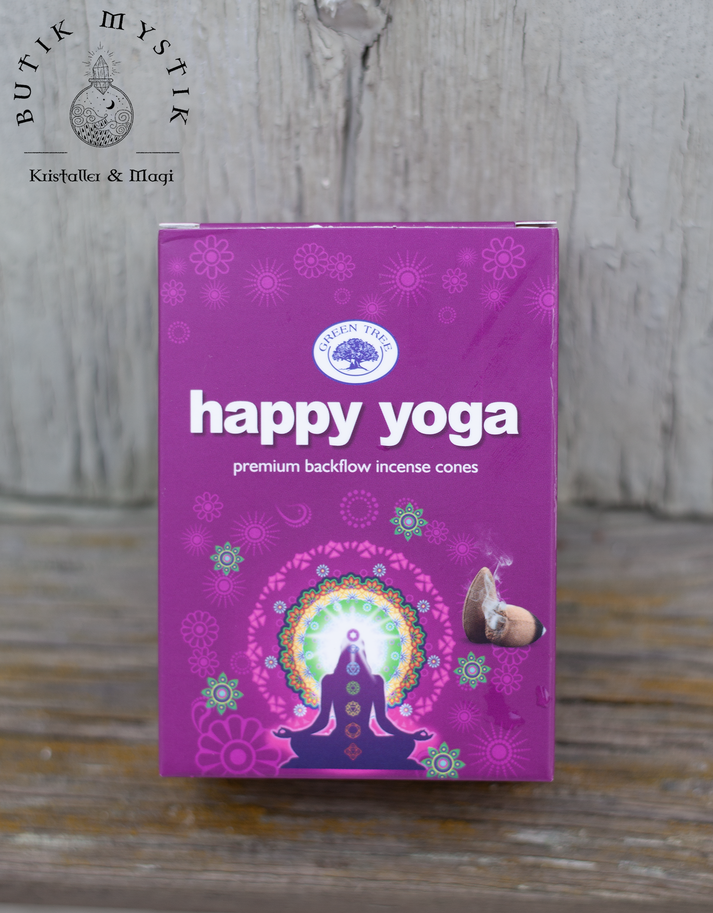 Backflow rökelsekoner - Happy Yoga