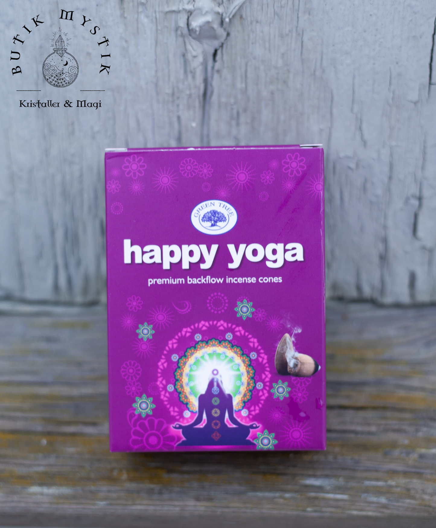 Backflow rökelsekoner - Happy Yoga