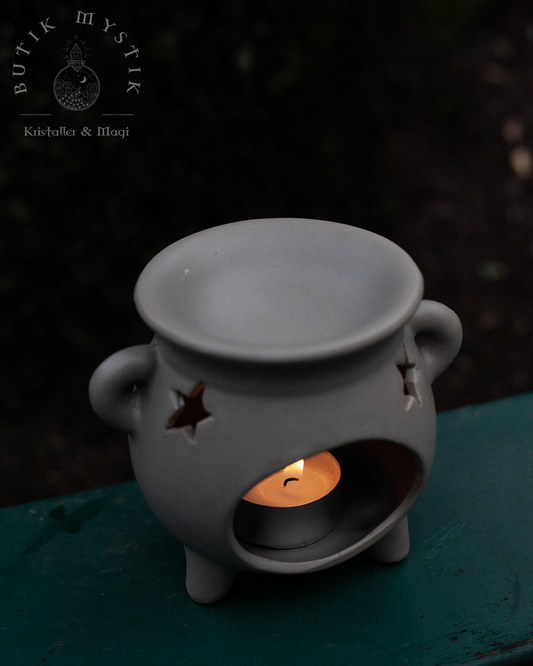 Keramisk aroma lampa - Grå