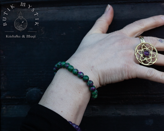 Armband - Rubinzoisit 8mm
