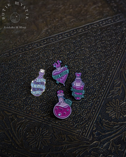 Set av 4 Pins - Potions