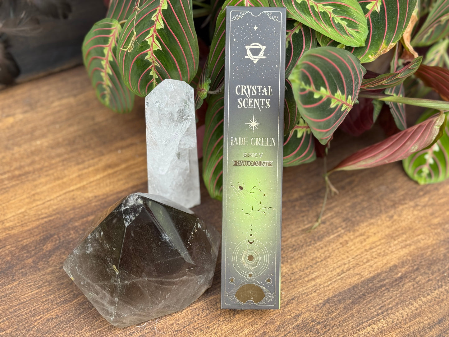 Crystal scents - Spicy - Jade green - Smudge kit