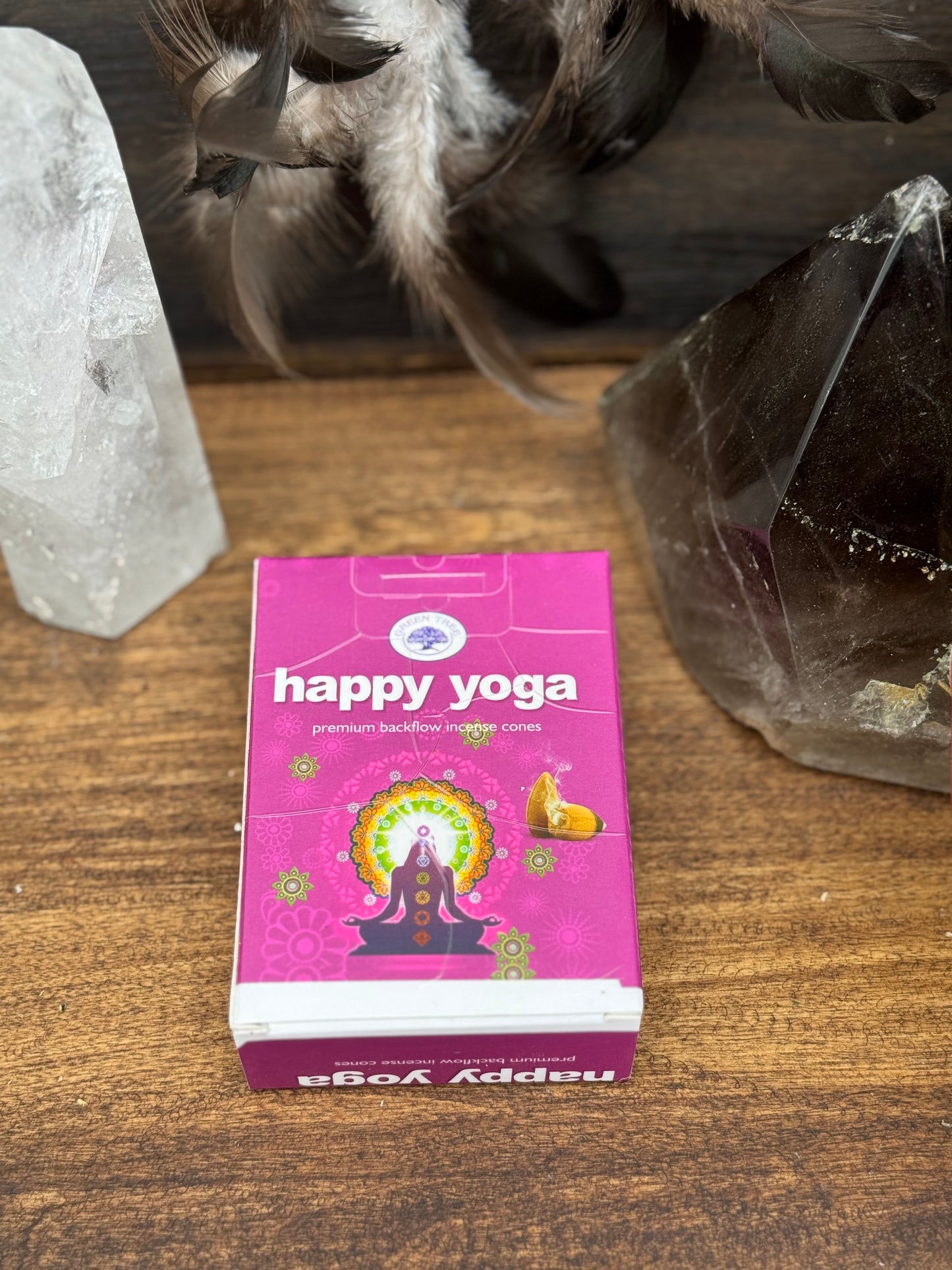 Green Tree Backflow rökelsekon - Happy Yoga