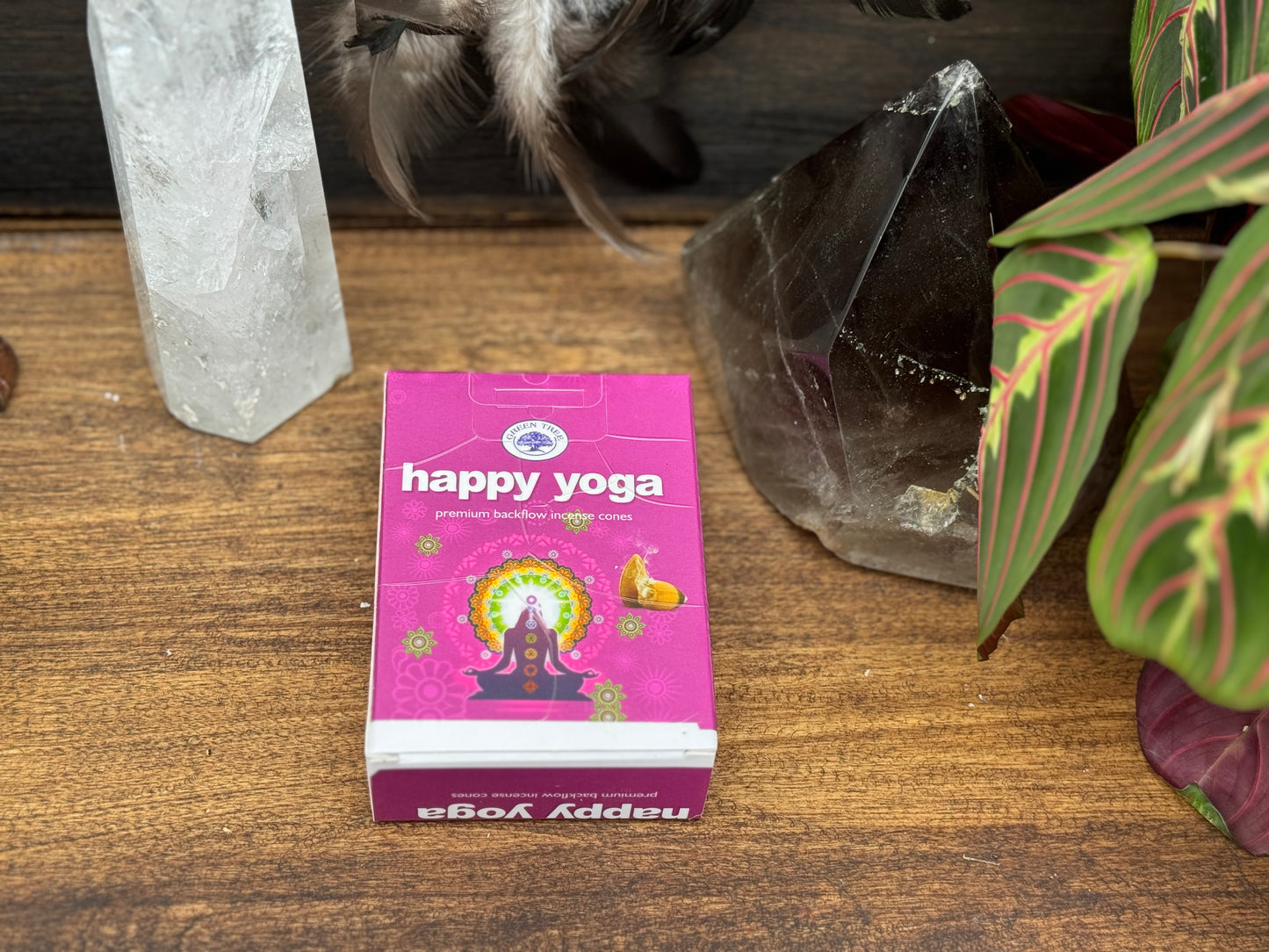 Green Tree Backflow rökelsekon - Happy Yoga