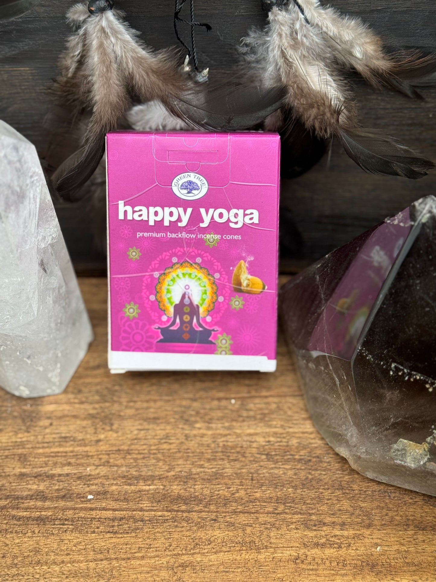 Green Tree Backflow rökelsekon - Happy Yoga