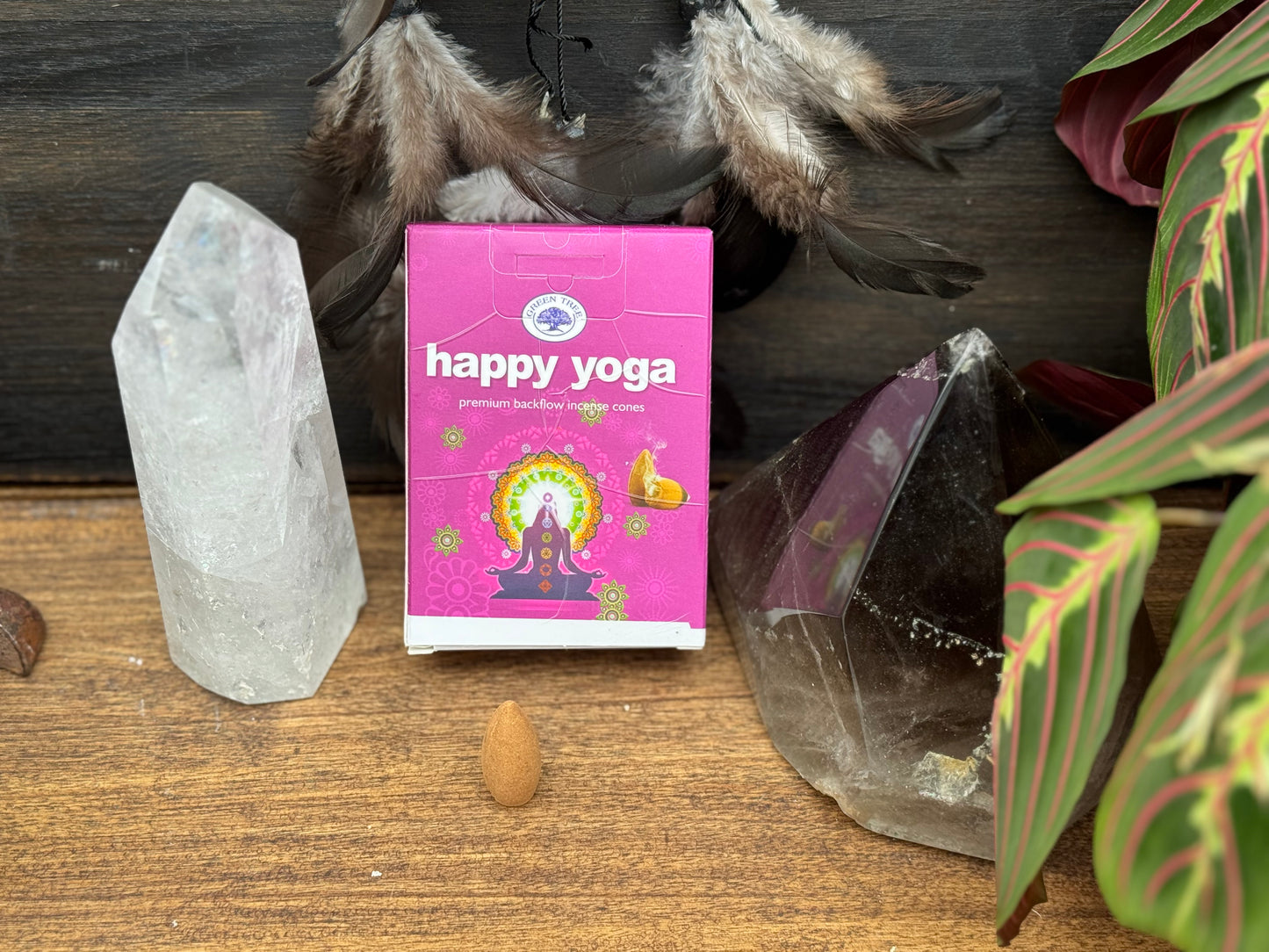 Green Tree Backflow rökelsekon - Happy Yoga