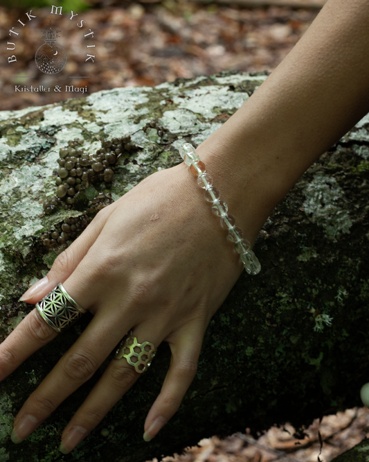 Armband i kristall - Bergskristall