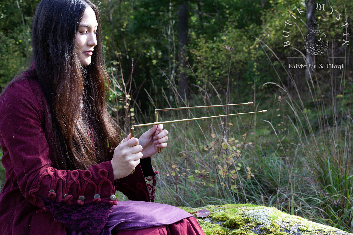 Pekare - mässing, utfällbara teleskoppekare