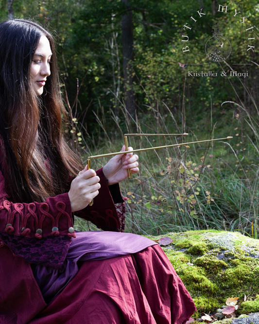 Pekare - mässing, utfällbara teleskoppekare