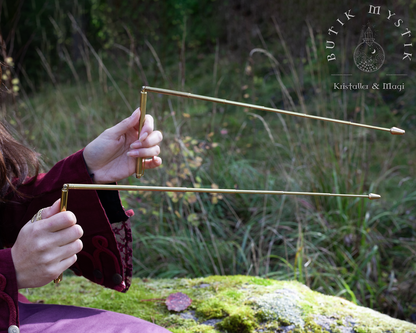 Pekare - mässing, utfällbara teleskoppekare