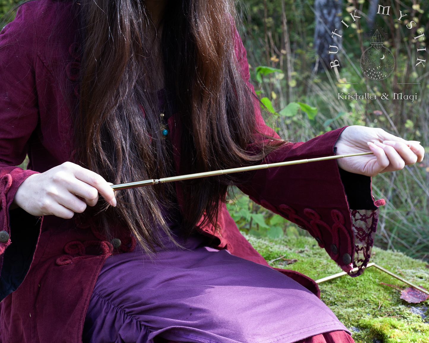 Pekare - mässing, utfällbara teleskoppekare