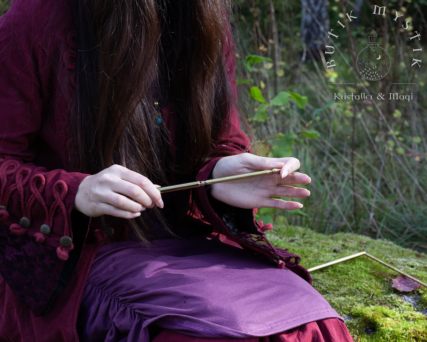 Pekare - mässing, utfällbara teleskoppekare