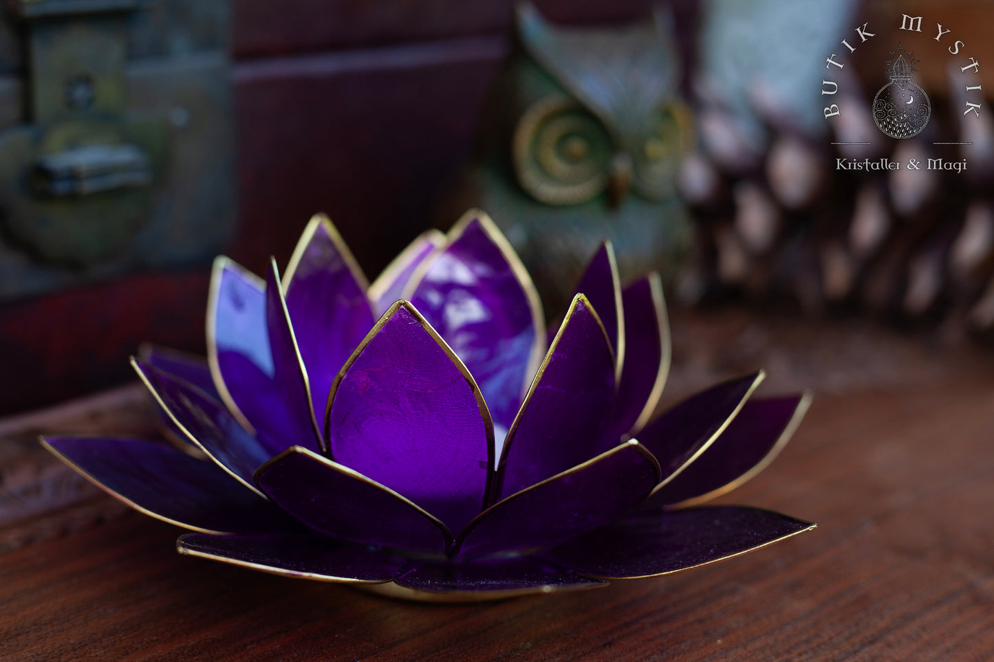 Lotus ljuslykta - lila