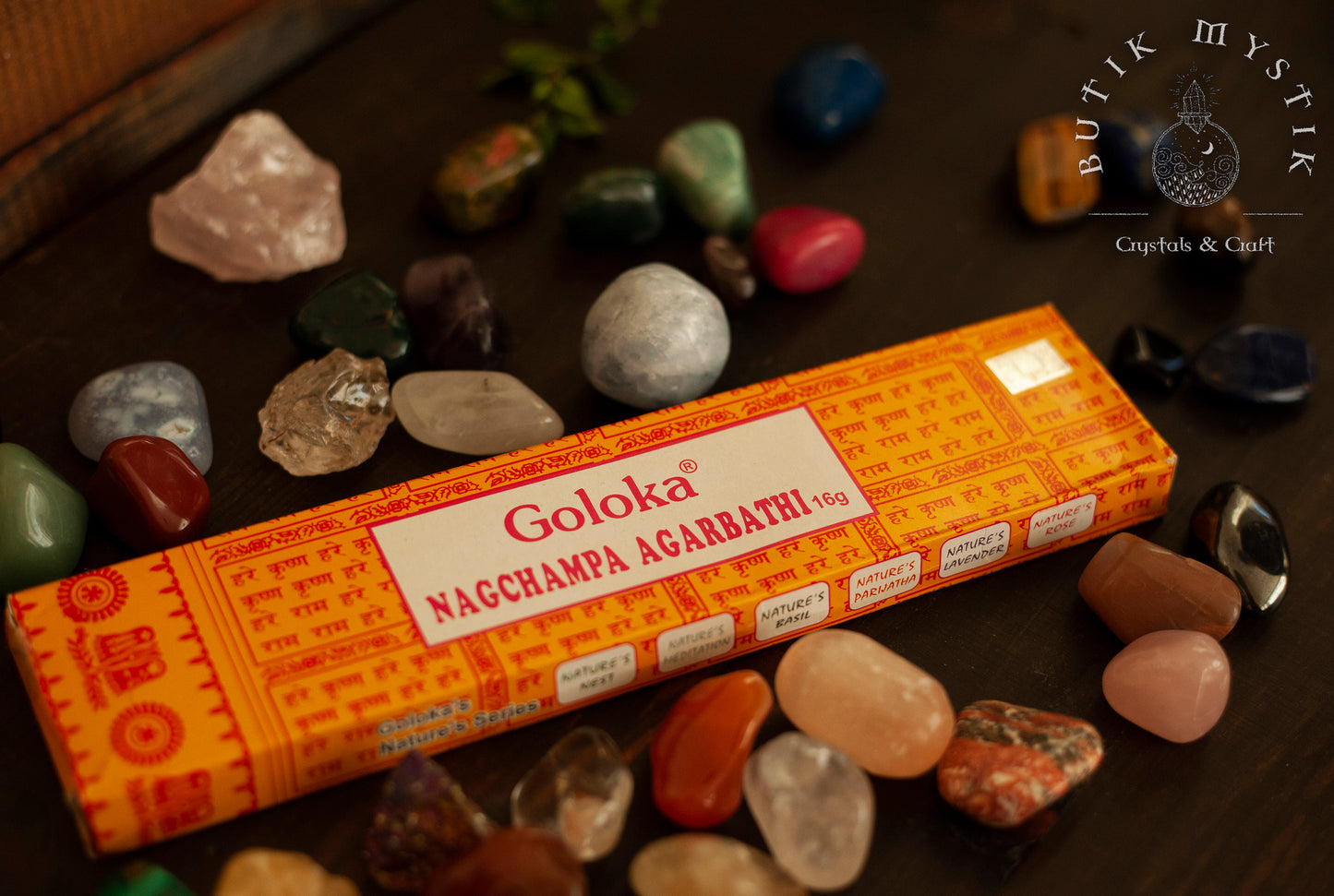 Goloka Nag Champa Agarbathi - rökelse ( satya)