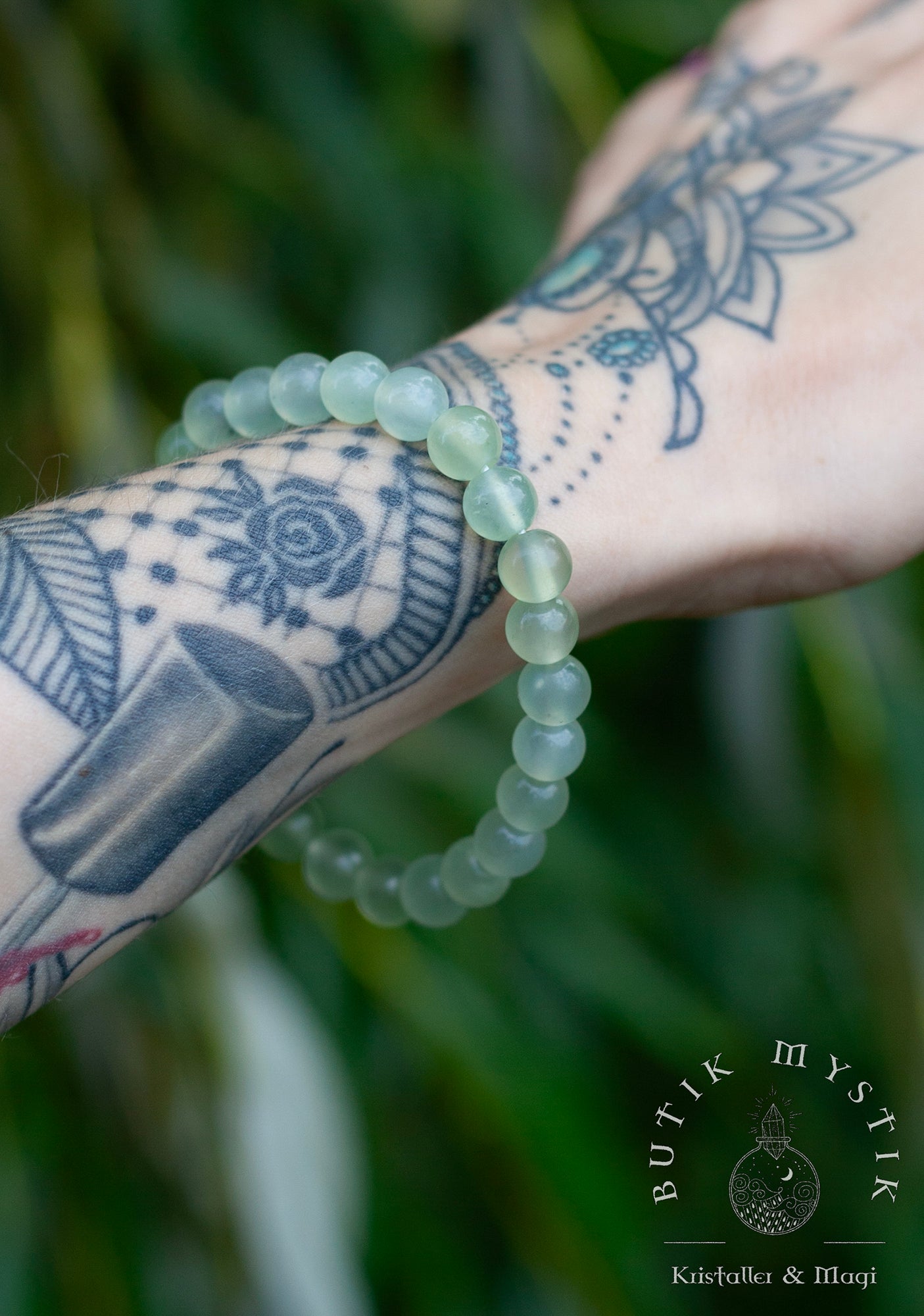 Armband i kristall - New Jade