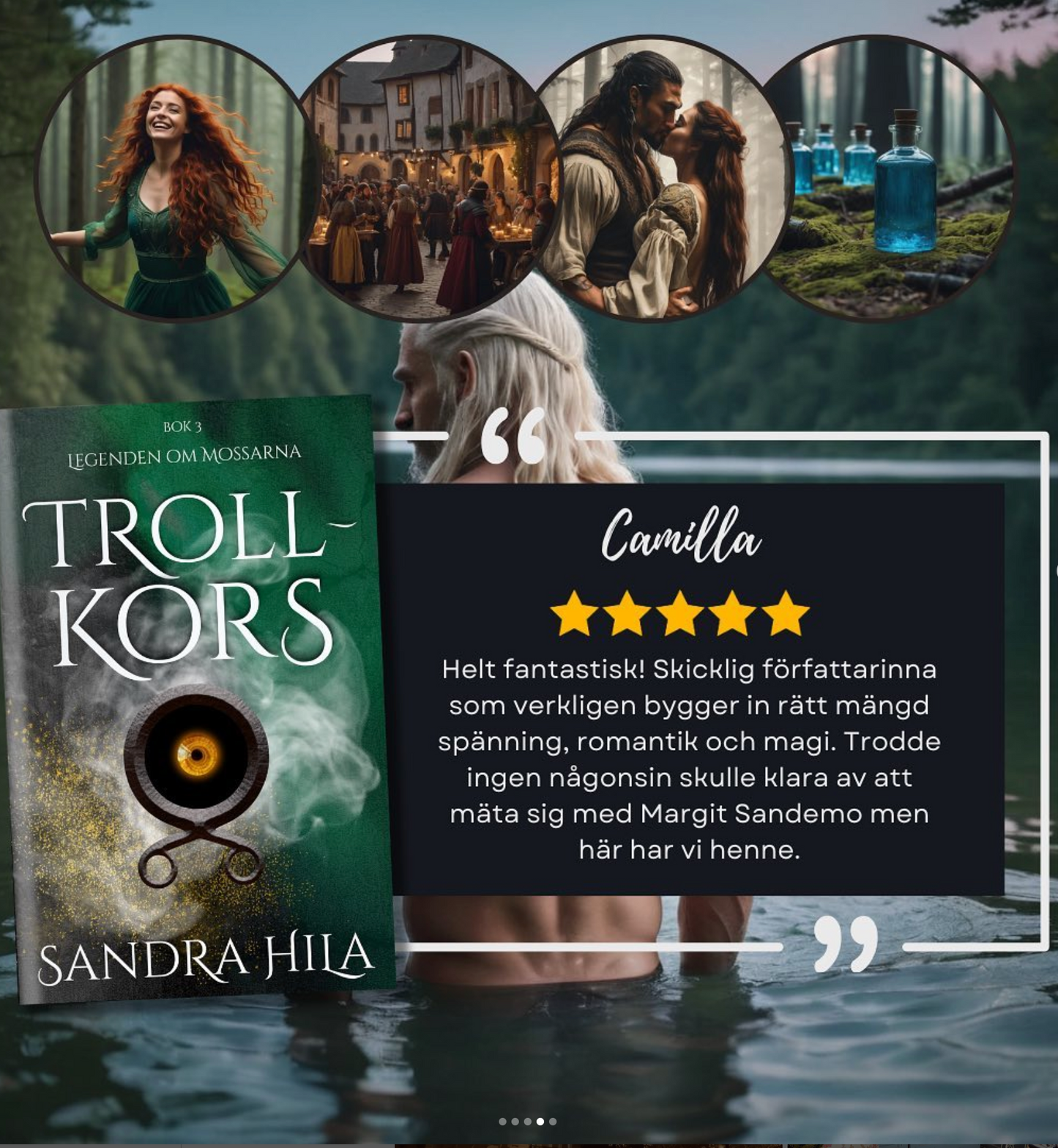 Trollkors - Sandra Hila - Svensk inbunden bok