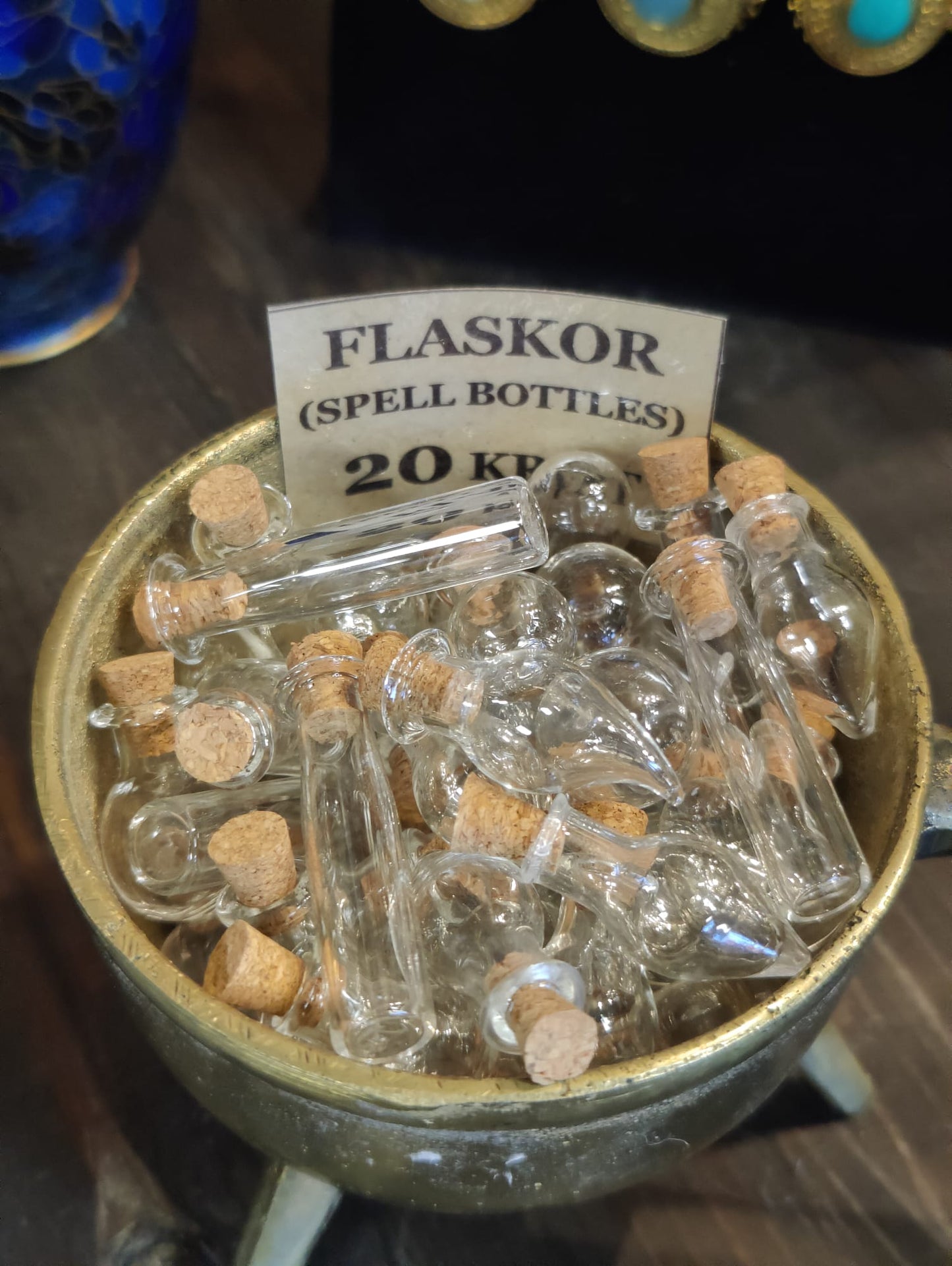 Set av Mini glasflaskor - Spell jars