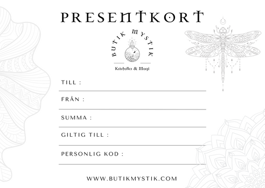 Presentkort i butiken - digitalt med personlig kod