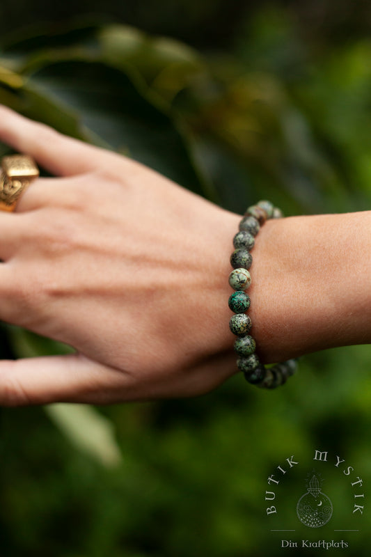 Armband i kristall - Afrikansk Turkos