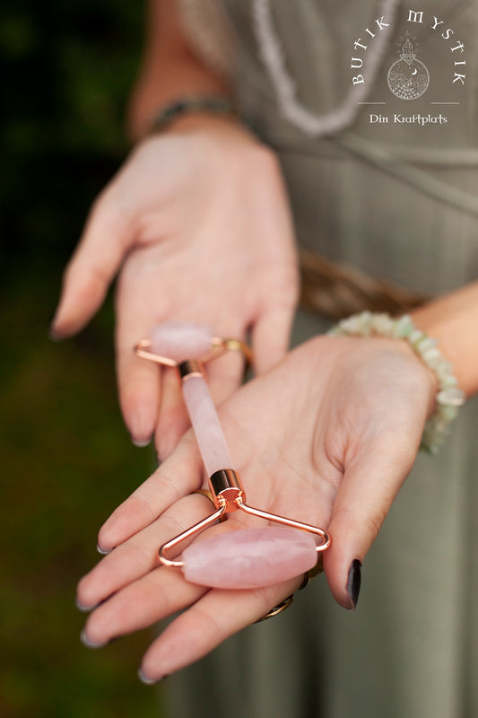 Gua Sha roller - Rosenkvarts
