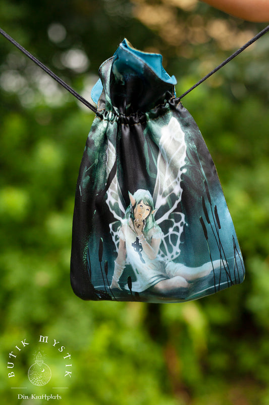 Tarotkortspåse i satin - Älva / Fairy