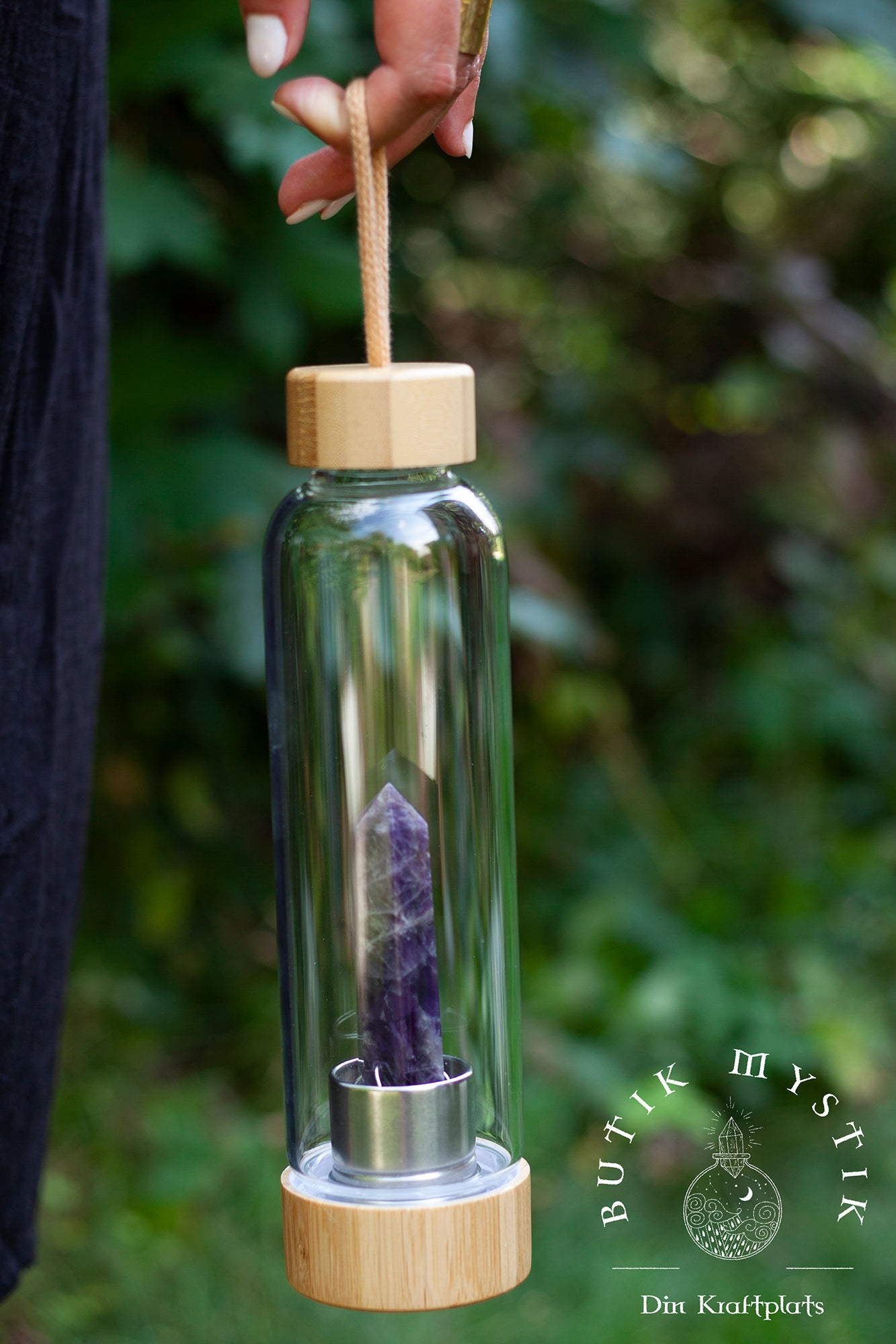 Vattenflaska med kristall - Ametist